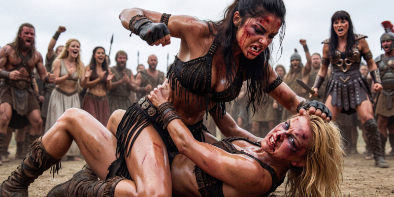 Gabrielle vs Varia #1 - AI Animation