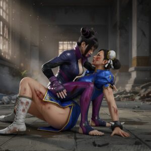 Juri Han BEATING on Chun Li - NSFW (No Sound)