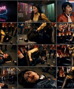 Alternative view of Battle of the Yokohama Hoods - An AI Female Japanese Biker Boss Fistfight to the DEATH!