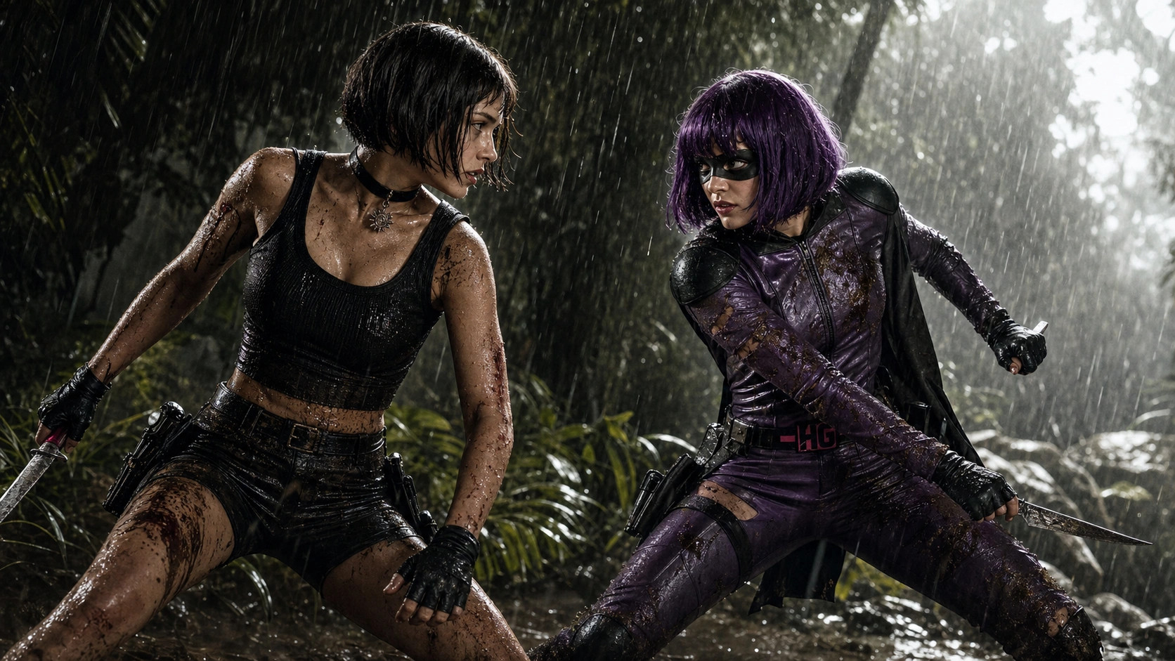 Hit-Girl vs Mathilda - AI Image and Animation Set - Image 33